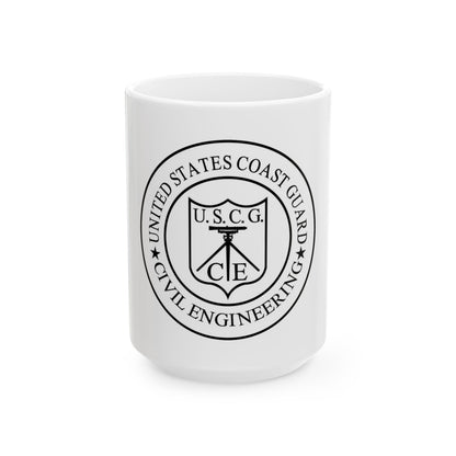 USCG Civil Engineering (U.S. Coast Guard) White Coffee Mug