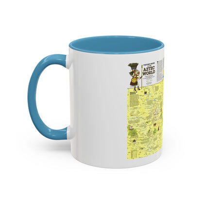 Central America - The Aztec World (1980) (Map) Accent Coffee Mug