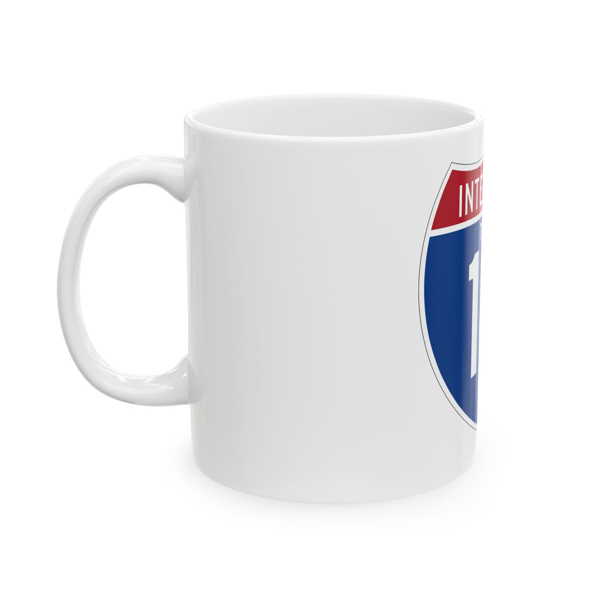 Interstate 14 (U.S. Highways) White Coffee Mug