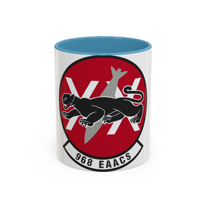 968th Expeditionary Airborne Air Control Squadron (U.S. Air Force) Accent Coffee Mug