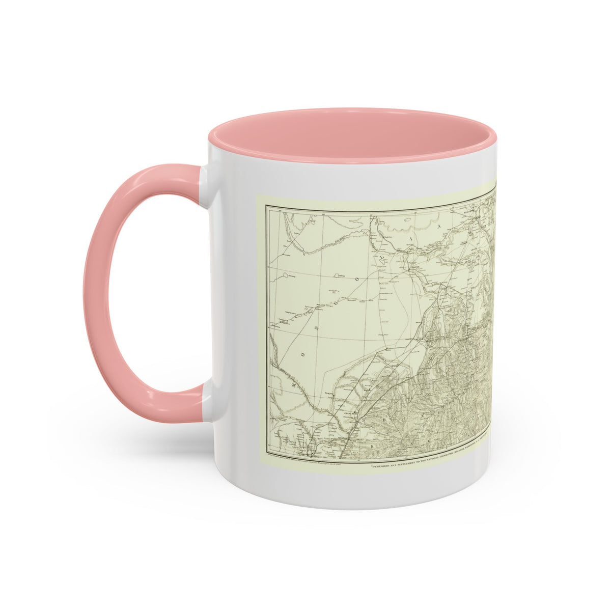 Asia - Kirin, Harbin, Vladivostok (1905) (Map) Accent Coffee Mug