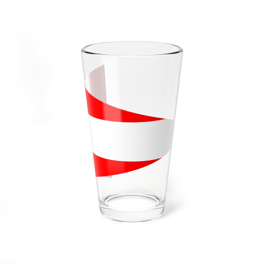 Army Rank Flag of Denmark - Chief of a Division (Denmark) Pint Glass 16oz