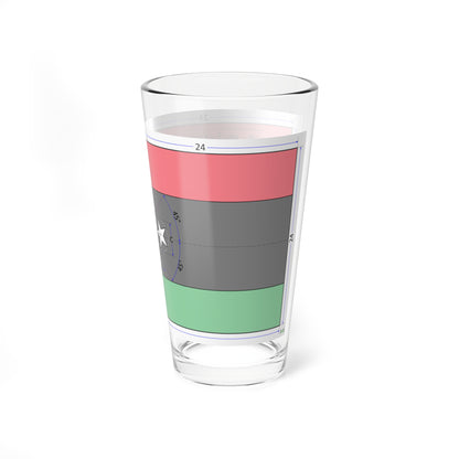 Flag of Libya construction sheet (Libya) Pint Glass 16oz