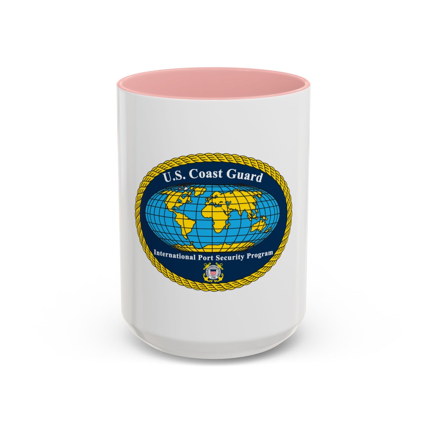 International Port Security Program USCG (U.S. Coast Guard) Accent Coffee Mug
