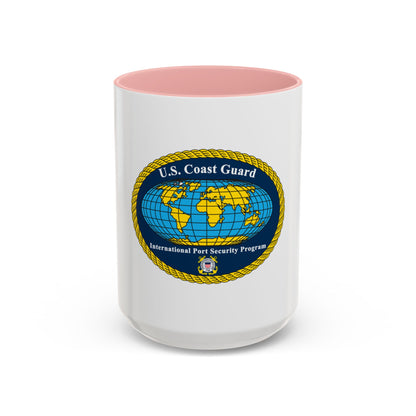 International Port Security Program USCG (U.S. Coast Guard) Accent Coffee Mug