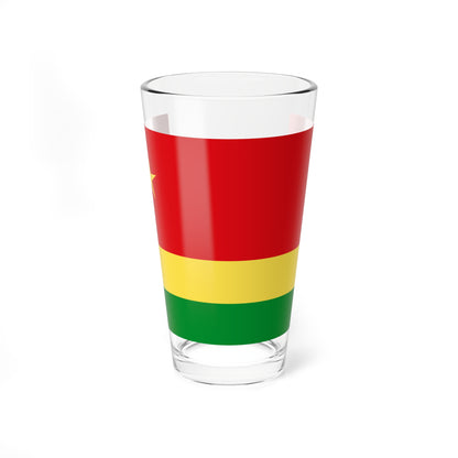 Proposed flag of Reunion Nationalist movement (France) Pint Glass 16oz