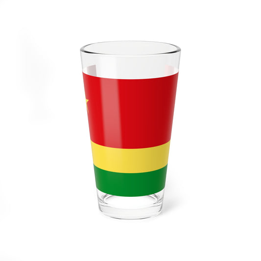 Proposed flag of Reunion Nationalist movement (France) Pint Glass 16oz