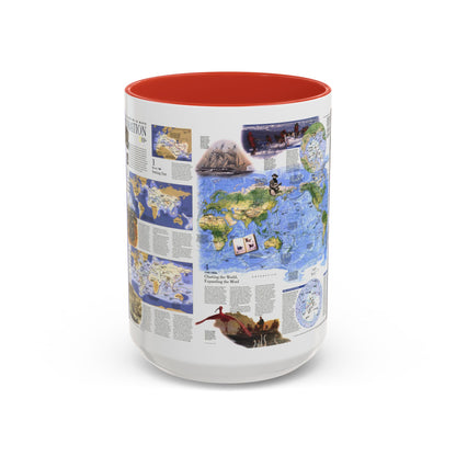 World Map - Exploration (1998) (Map) Accent Coffee Mug