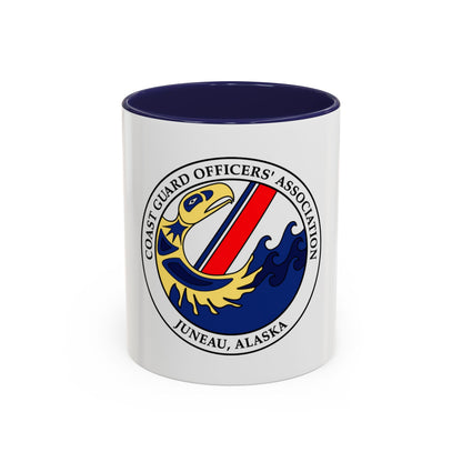 USCG Officers (U.S. Coast Guard) Accent Coffee Mug