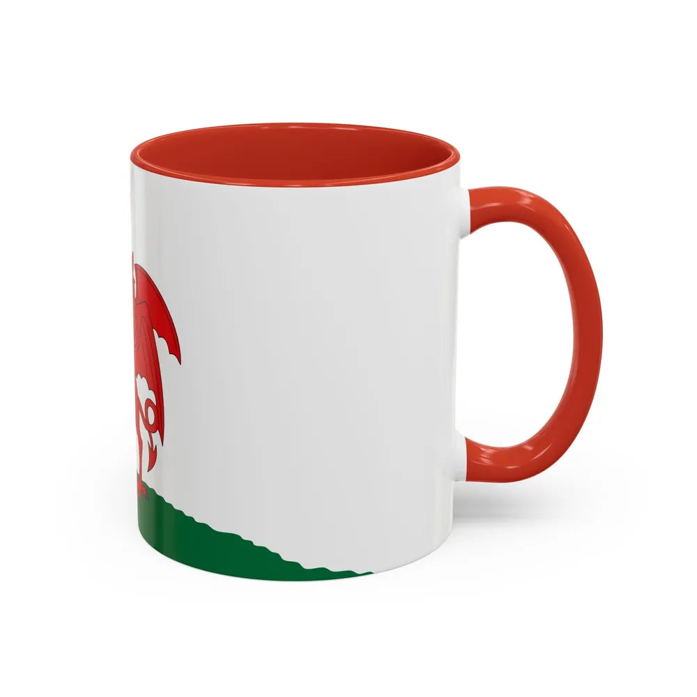 Flag of Cardiff UK - Accent Coffee Mug-Go Mug Yourself