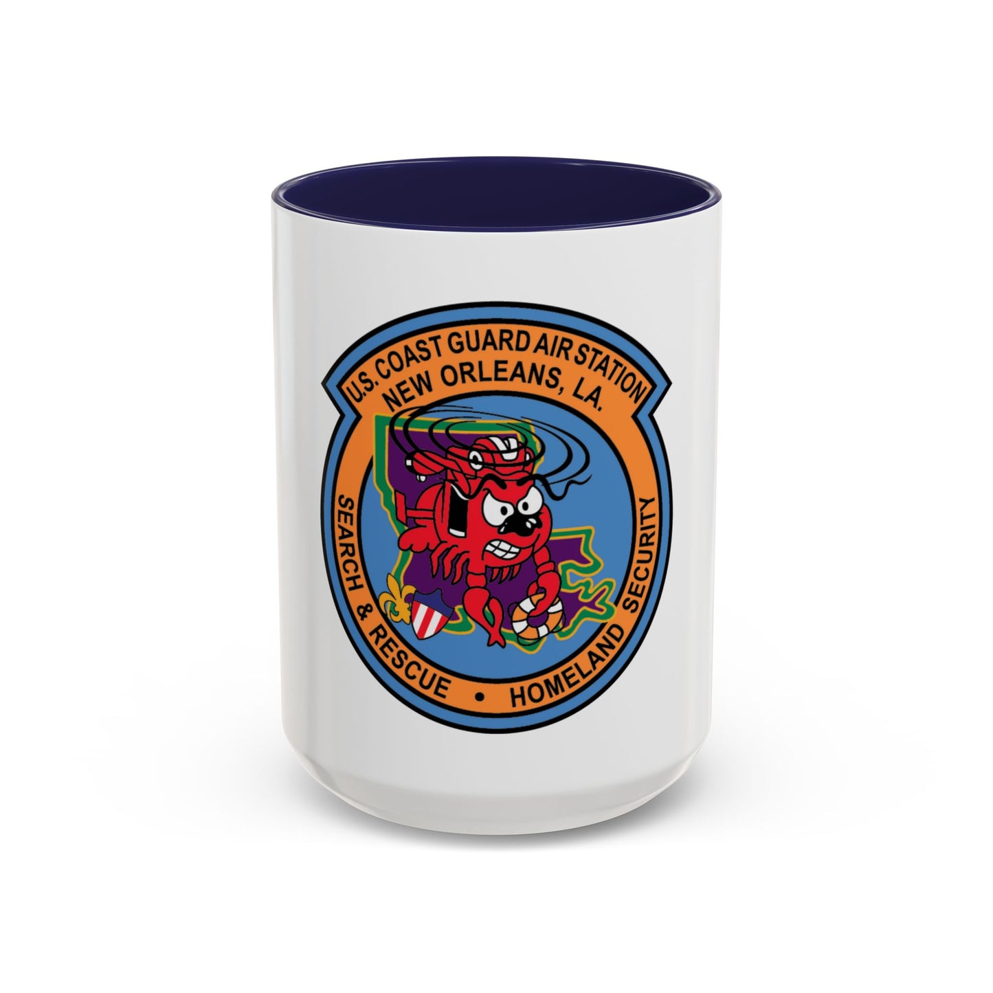 USCG Air Station New Orleans (U.S. Coast Guard) Accent Coffee Mug