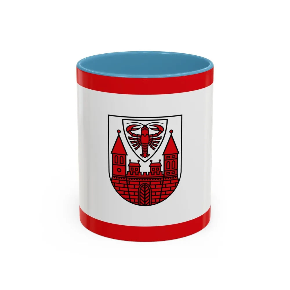 Flag of Cottbus Germany - Accent Coffee Mug-11oz-Light Blue-Go Mug Yourself