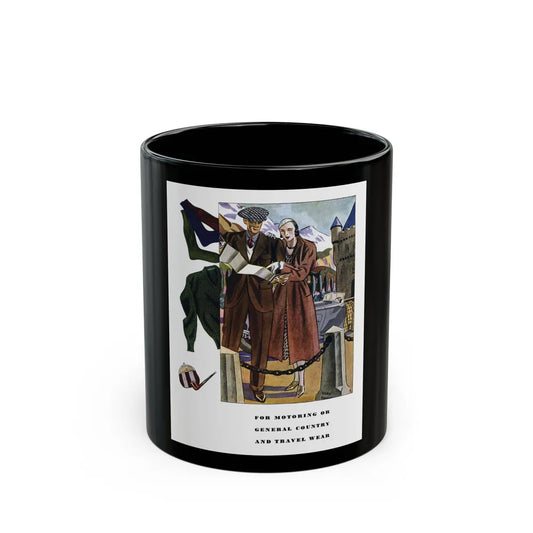 For Motoring Or General Country..., Esquire, January 1934 - Black Coffee Mug-11oz-Go Mug Yourself