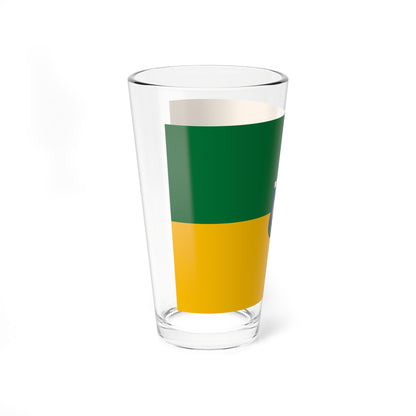 Flag of Kartal Hungary (Hungary) Pint Glass 16oz