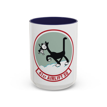 41st Airlift Squadron (U.S. Air Force) Accent Coffee Mug