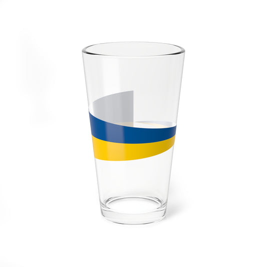Naval Rank Flag of Sweden - Avdelningschef (Sweden) Pint Glass 16oz
