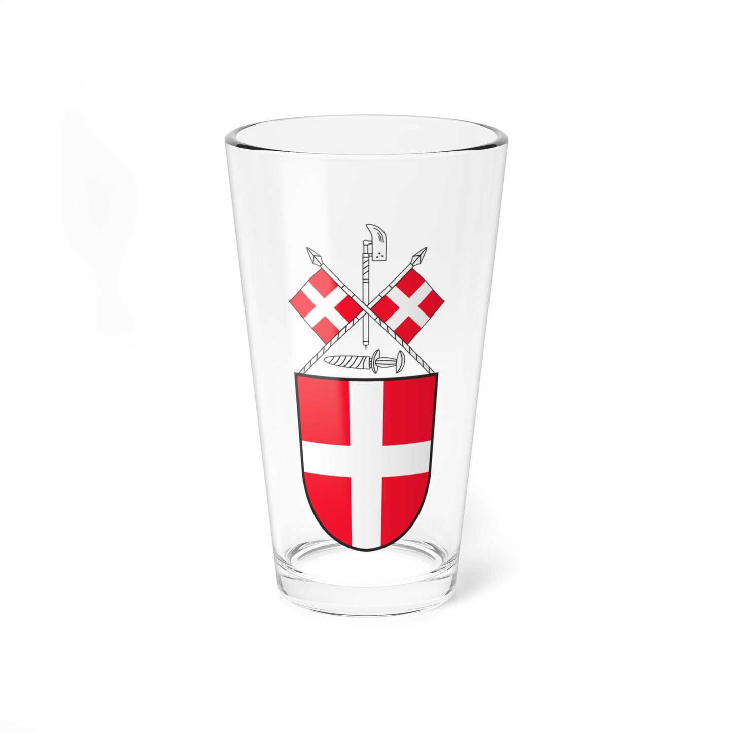 Early coat of arms of Switzerland (Switzerland) (Coat of Arms) Pint Glass 16oz