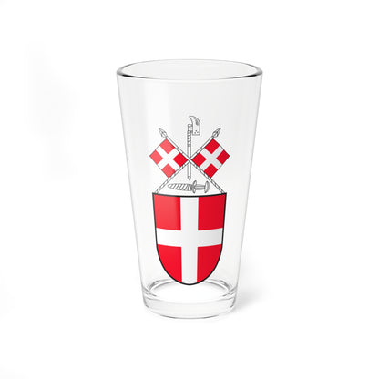 Early coat of arms of Switzerland (Switzerland) (Coat of Arms) Pint Glass 16oz