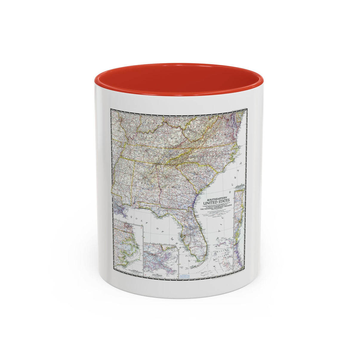 USA - Southeastern (1947) (Map) Accent Coffee Mug