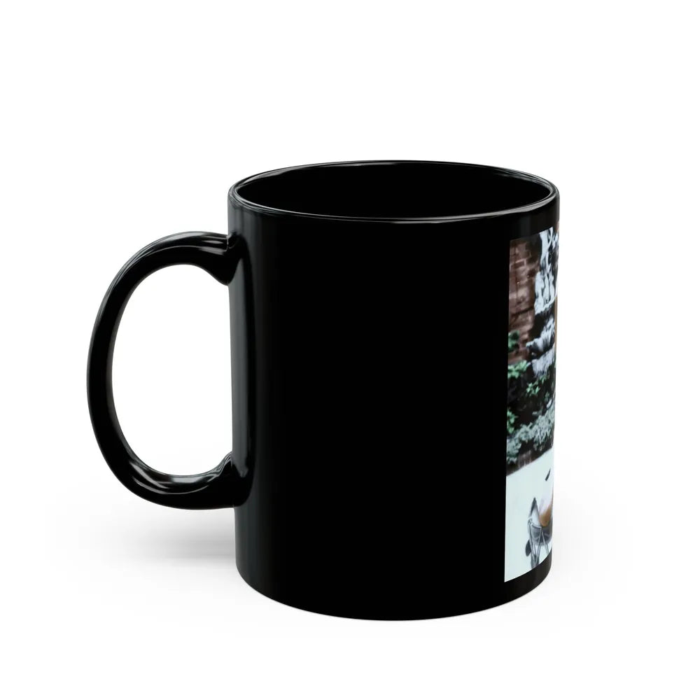 Julie Ege #100 (Vintage Female Icon) Black Coffee Mug-Go Mug Yourself