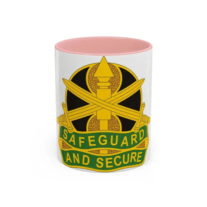 785 Military Police Battalion (U.S. Army) Accent Coffee Mug 11oz Pink - Go Mug Yourself