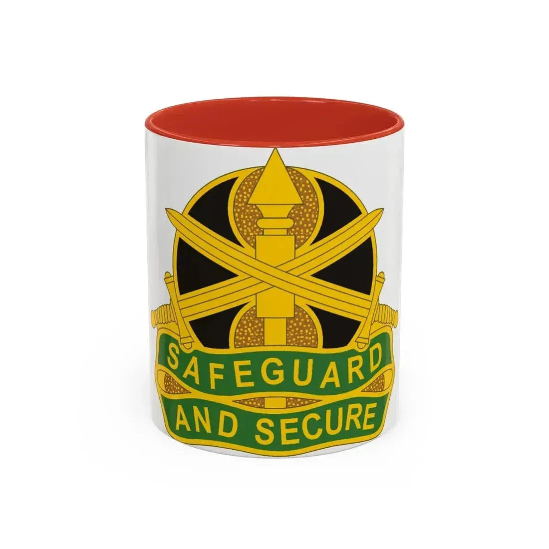 785 Military Police Battalion (U.S. Army) Accent Coffee Mug 11oz Red - Go Mug Yourself