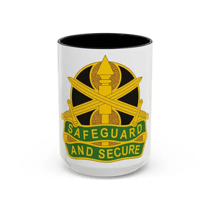785 Military Police Battalion (U.S. Army) Accent Coffee Mug 15oz Black - Go Mug Yourself