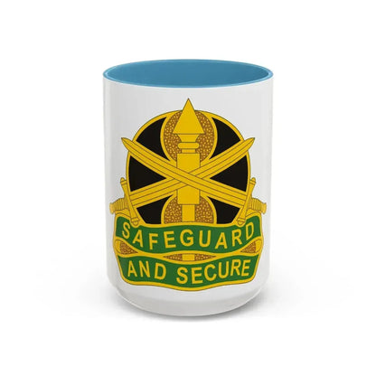 785 Military Police Battalion (U.S. Army) Accent Coffee Mug 15oz Light Blue - Go Mug Yourself