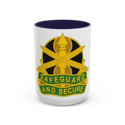 785 Military Police Battalion (U.S. Army) Accent Coffee Mug 15oz Navy - Go Mug Yourself