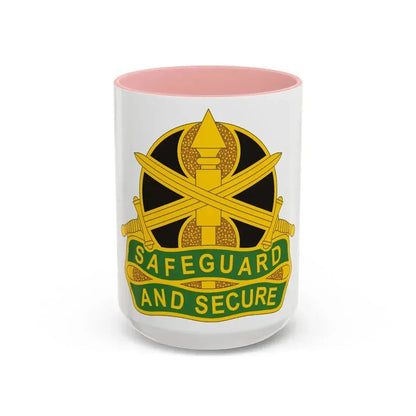 785 Military Police Battalion (U.S. Army) Accent Coffee Mug 15oz Pink - Go Mug Yourself