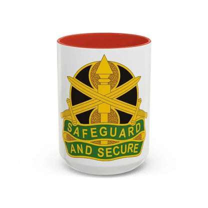 785 Military Police Battalion (U.S. Army) Accent Coffee Mug 15oz Red - Go Mug Yourself