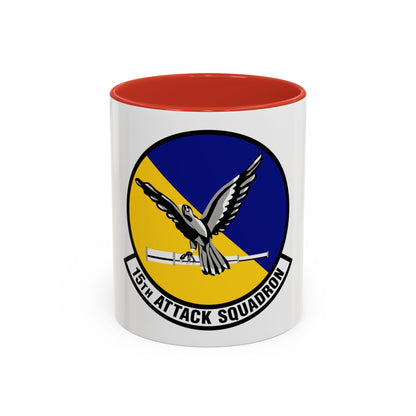 15th Attack Squadron Emblem (U.S. Air Force) Accent Coffee Mug