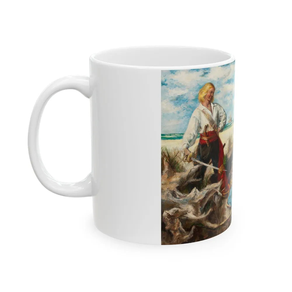 Cupid is a Fat Duenna, The Saturday Evening Post story illustration - White Coffee Mug-Go Mug Yourself