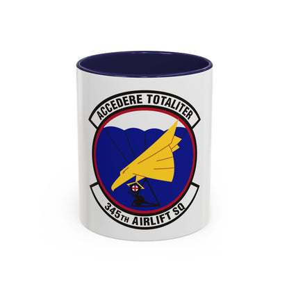 345th Airlift Squadron (U.S. Air Force) Accent Coffee Mug