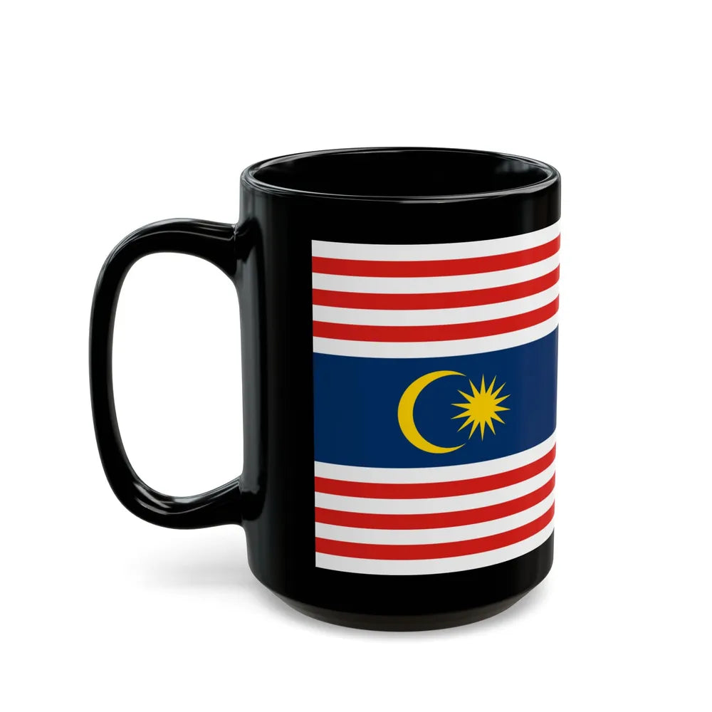 Flag of Kuala Lumpur Malaysia - Black Coffee Mug-Go Mug Yourself