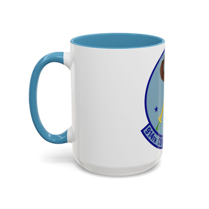 914th Combat Communications Flight (U.S. Air Force) Accent Coffee Mug