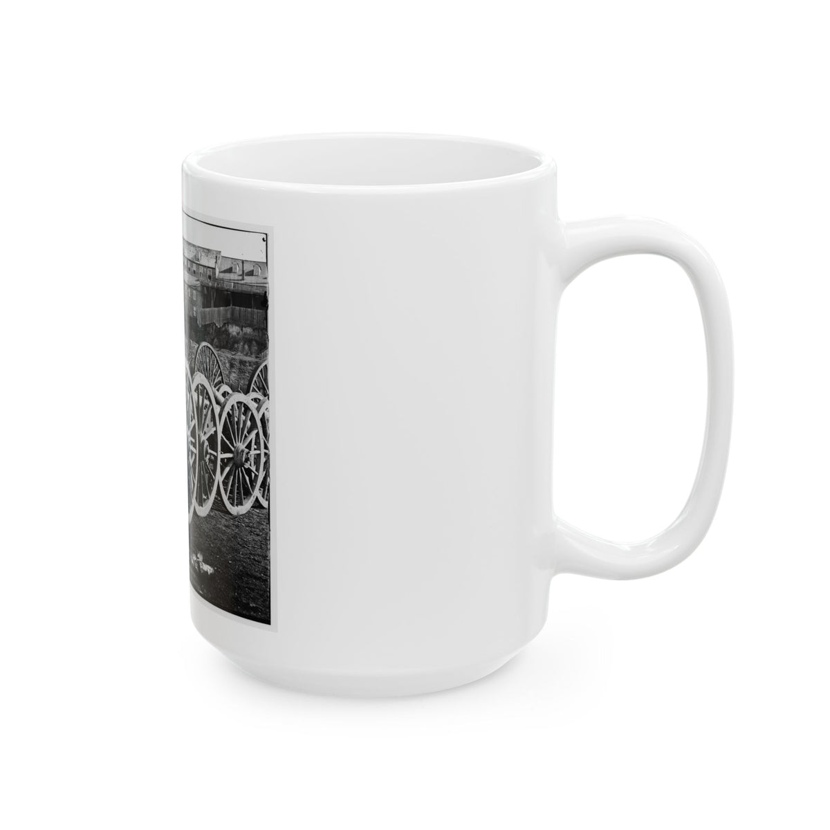 Unknown Location. 6-Pdr. Field Gun, Model 1841 (U.S. Civil War) White Coffee Mug