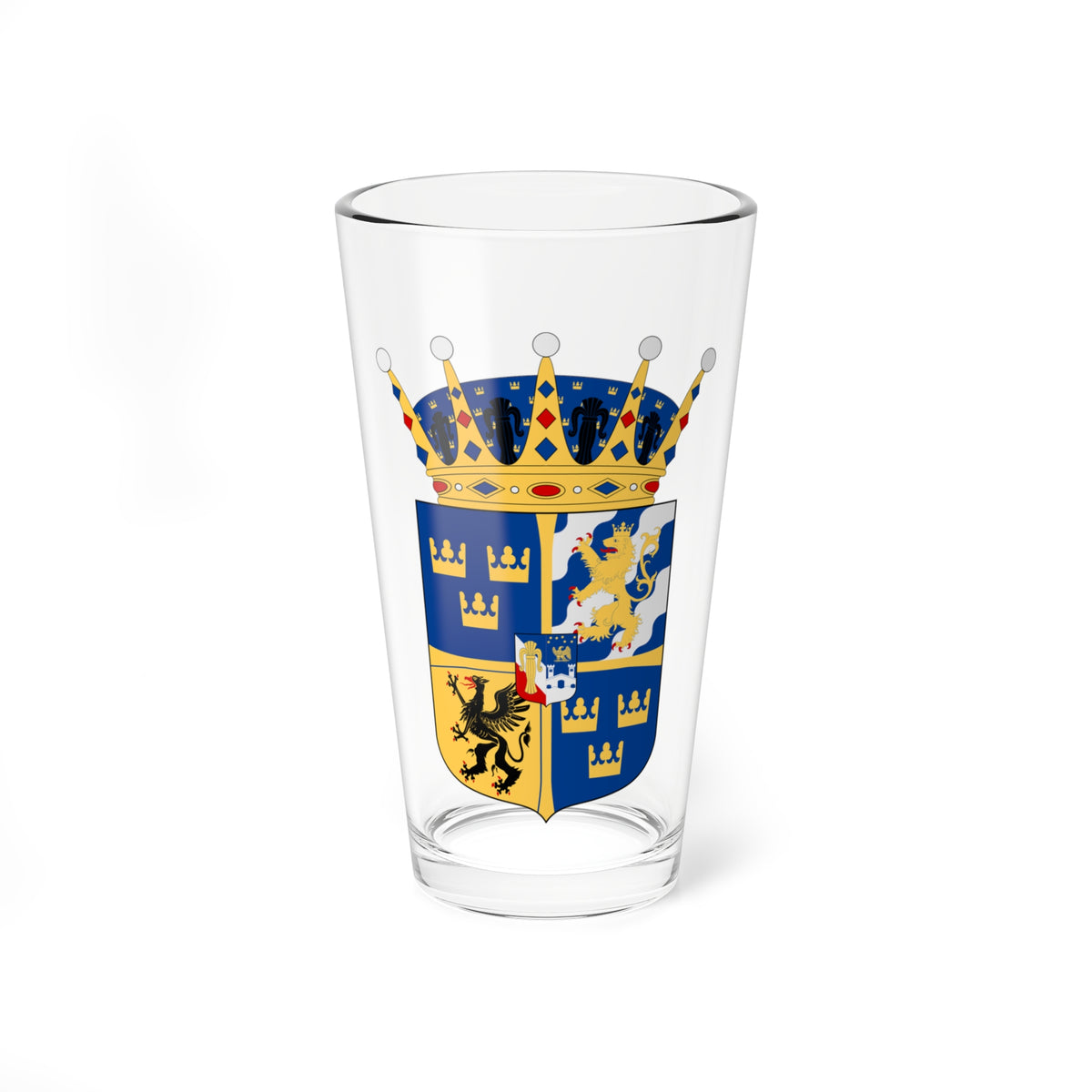 Prins Alexander vapen (Sweden) (Coat of Arms) Pint Glass 16oz