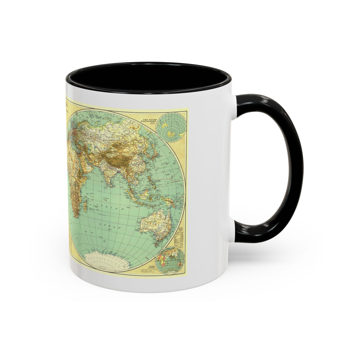 World Map (1935) (Map) Accent Coffee Mug