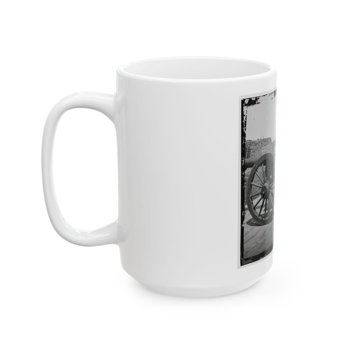 Morris Island, S.C. Battery Of 100-Pdr. Parrott Guns Inside Fort Putnam (U.S. Civil War) White Coffee Mug