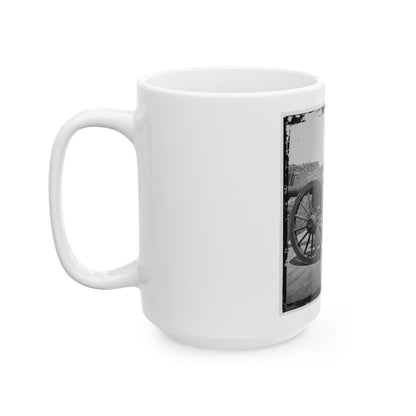 Morris Island, S.C. Battery Of 100-Pdr. Parrott Guns Inside Fort Putnam (U.S. Civil War) White Coffee Mug