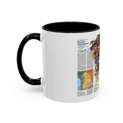 USA - Pacific Northwest 2 (1986) (Map) Accent Coffee Mug