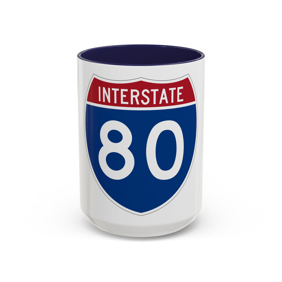 Interstate 80 (U.S. Highways) Accent Coffee Mug