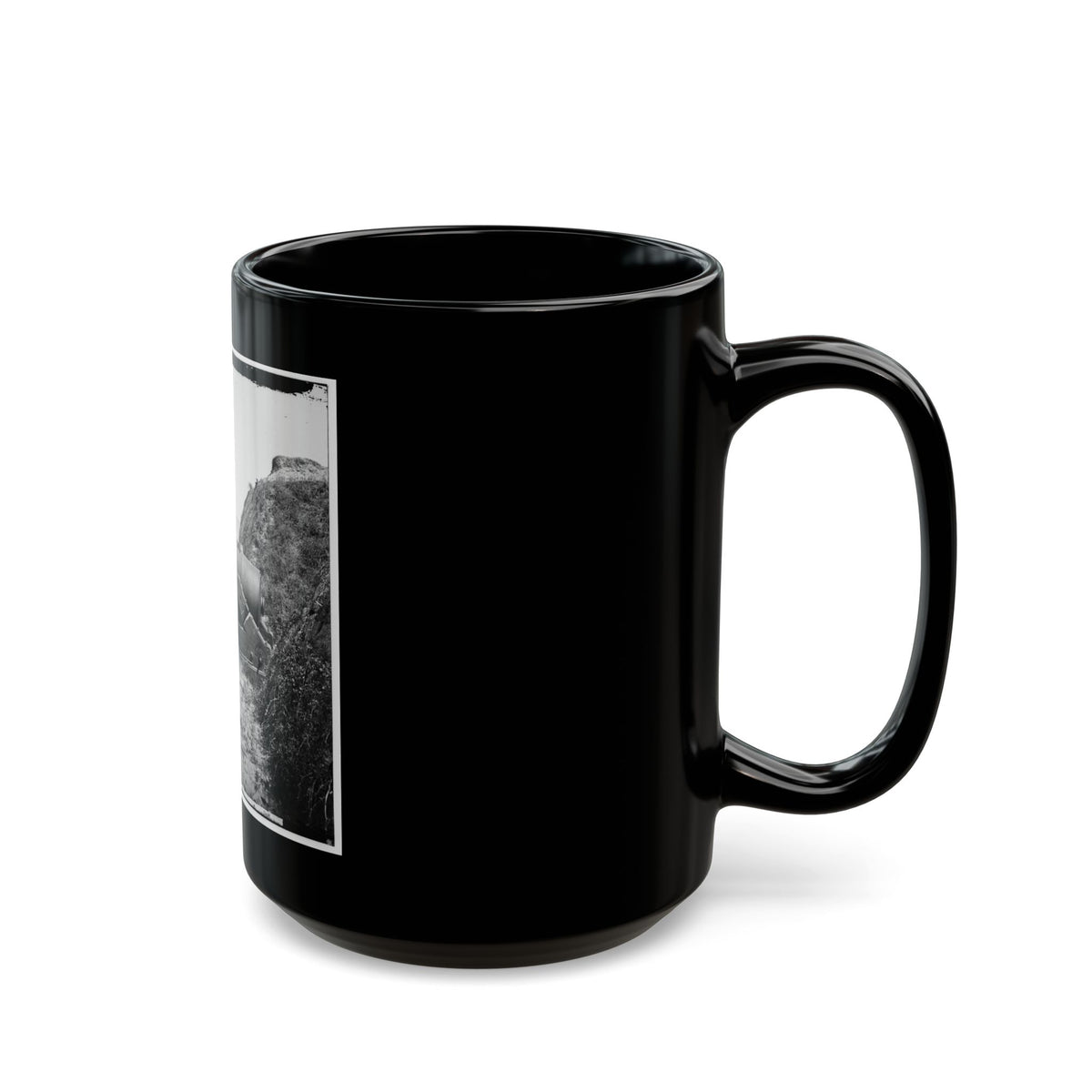 Charleston, S.C. Guns Of Fort Johnson; Fort Sumter In Distance (U.S. Civil War) Black Coffee Mug
