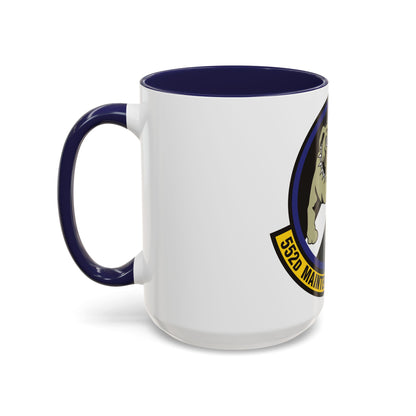 552 Maintenance Squadron ACC (U.S. Air Force) Accent Coffee Mug