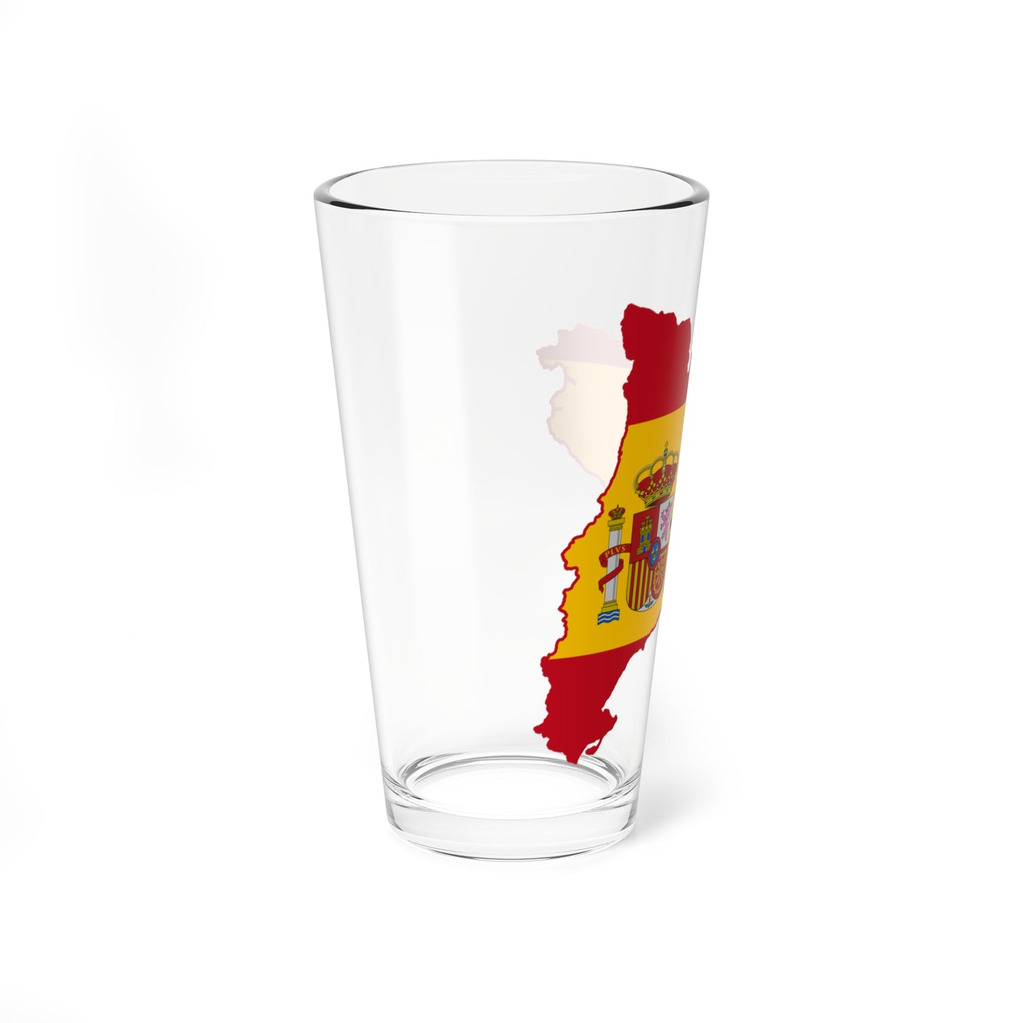 Flag map of Catalonia Spain (Spain) Pint Glass 16oz