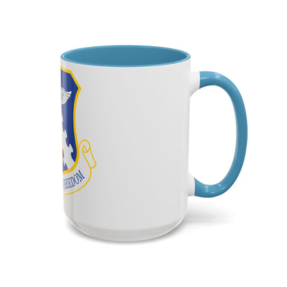 182d Airlift Wing insignia AFD 080128 056 (U.S. Air Force) Accent Coffee Mug