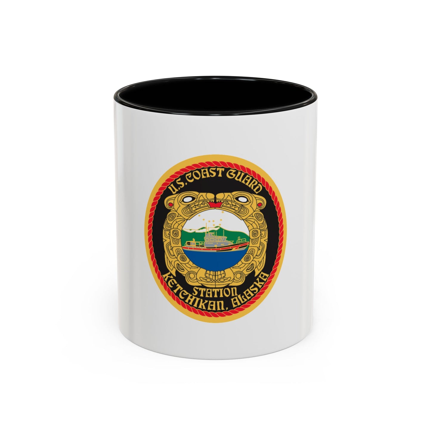USCGS Ketchikan (U.S. Coast Guard) Accent Coffee Mug