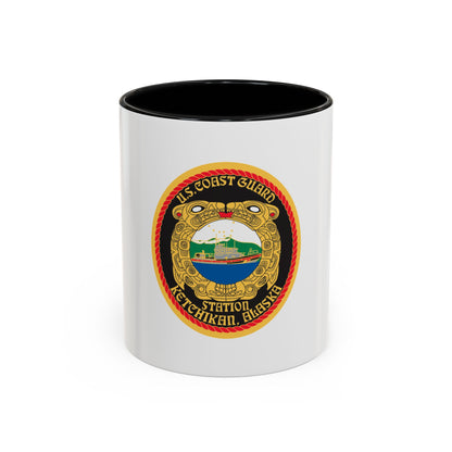USCGS Ketchikan (U.S. Coast Guard) Accent Coffee Mug