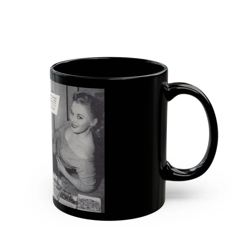 Norma Sykes #150 - 66 PHOTOGRAPHS OF Sabrina U.K. Pocket Mag. Pages 30 & 31 (Vintage Female Icon) Black Coffee Mug-Go Mug Yourself